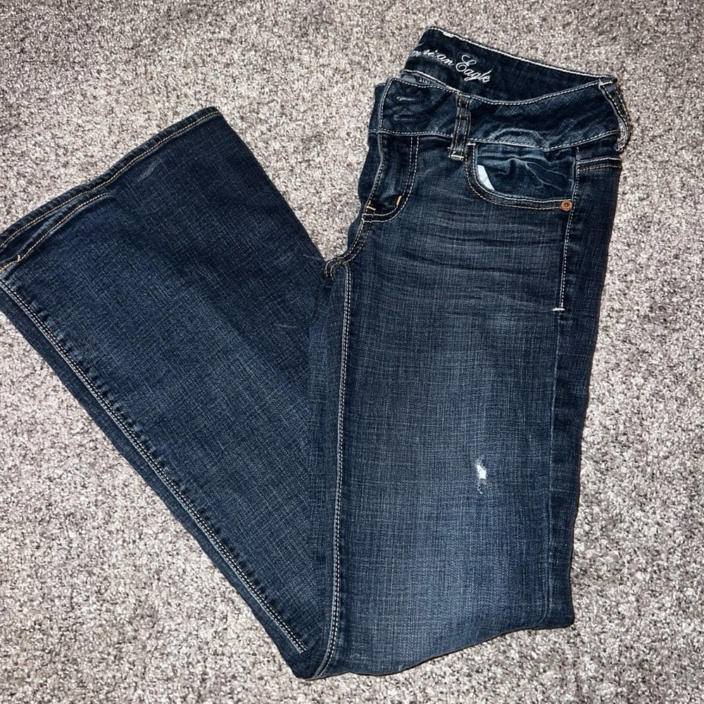 American eagle low rise artist flare jeans
